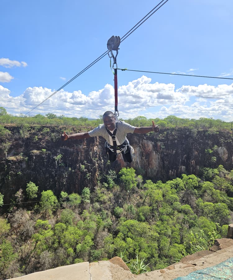 Mukatshung Herve during a Zimbabwe tour